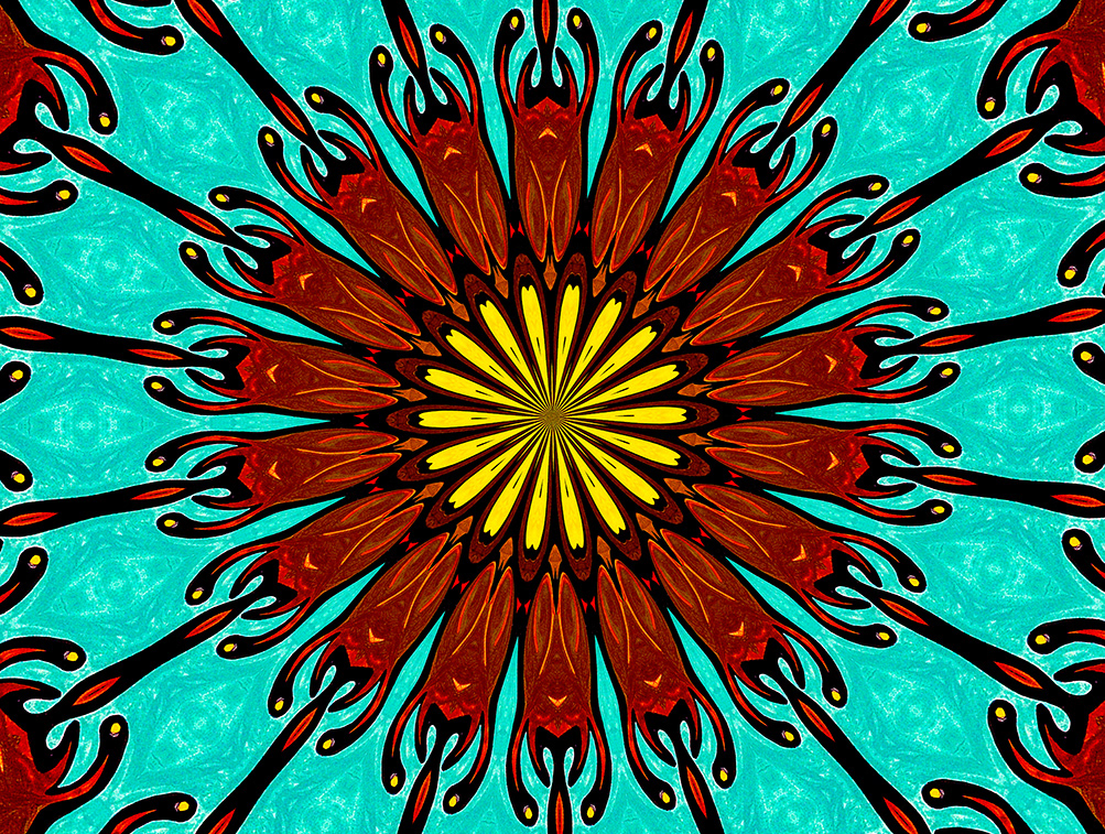 Digitally Modified Original Abstract Painting By Peter Smolenski