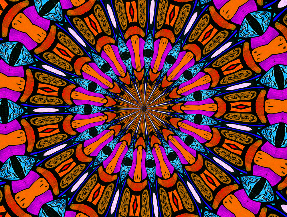 Digitally Modified Original Abstract Painting By Peter Smolenski
