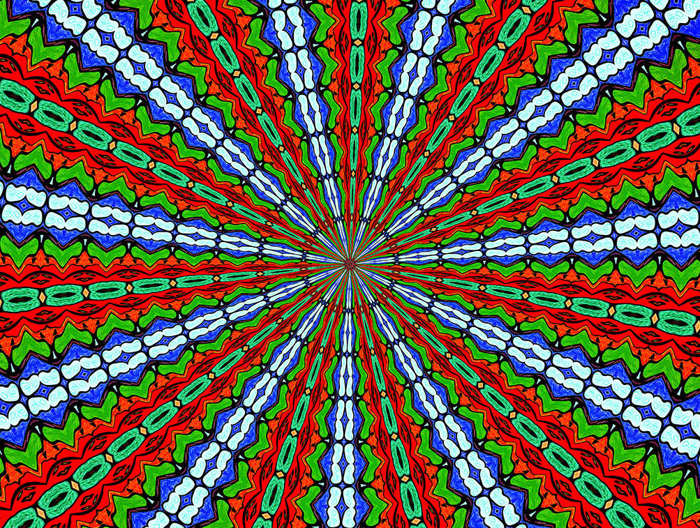 Digitally Modified Original Abstract Painting By Peter Smolenski