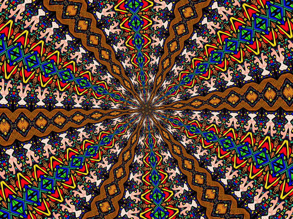 Digitally Modified Original Abstract Painting By Peter Smolenski