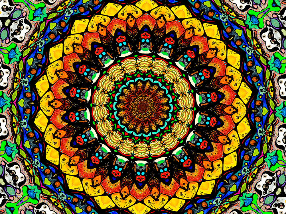 Digitally Modified Original Abstract Painting By Peter Smolenski