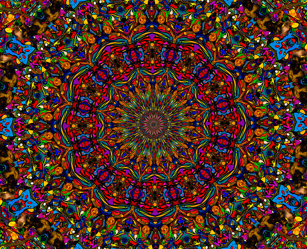 Digitally Modified Original Abstract Painting By Peter Smolenski