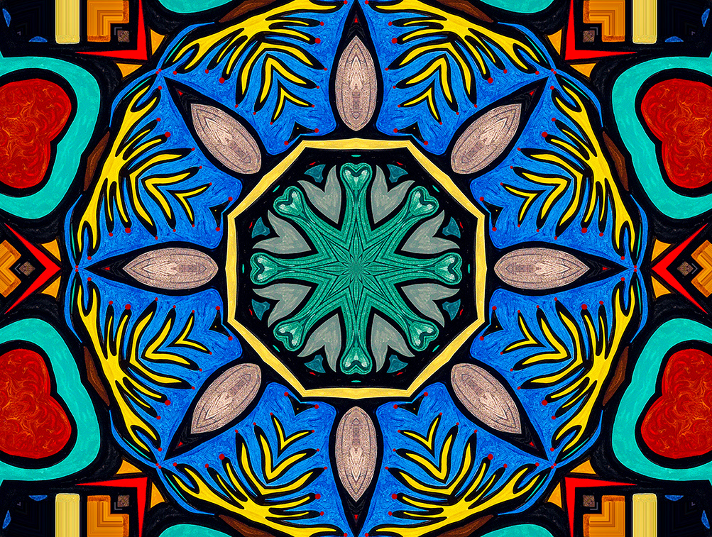 Digitally Modified Original Abstract Painting By Peter Smolenski