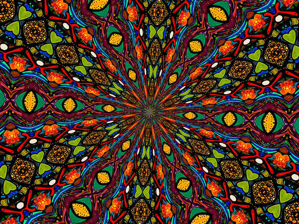 Digitally Modified Original Abstract Painting By Peter Smolenski