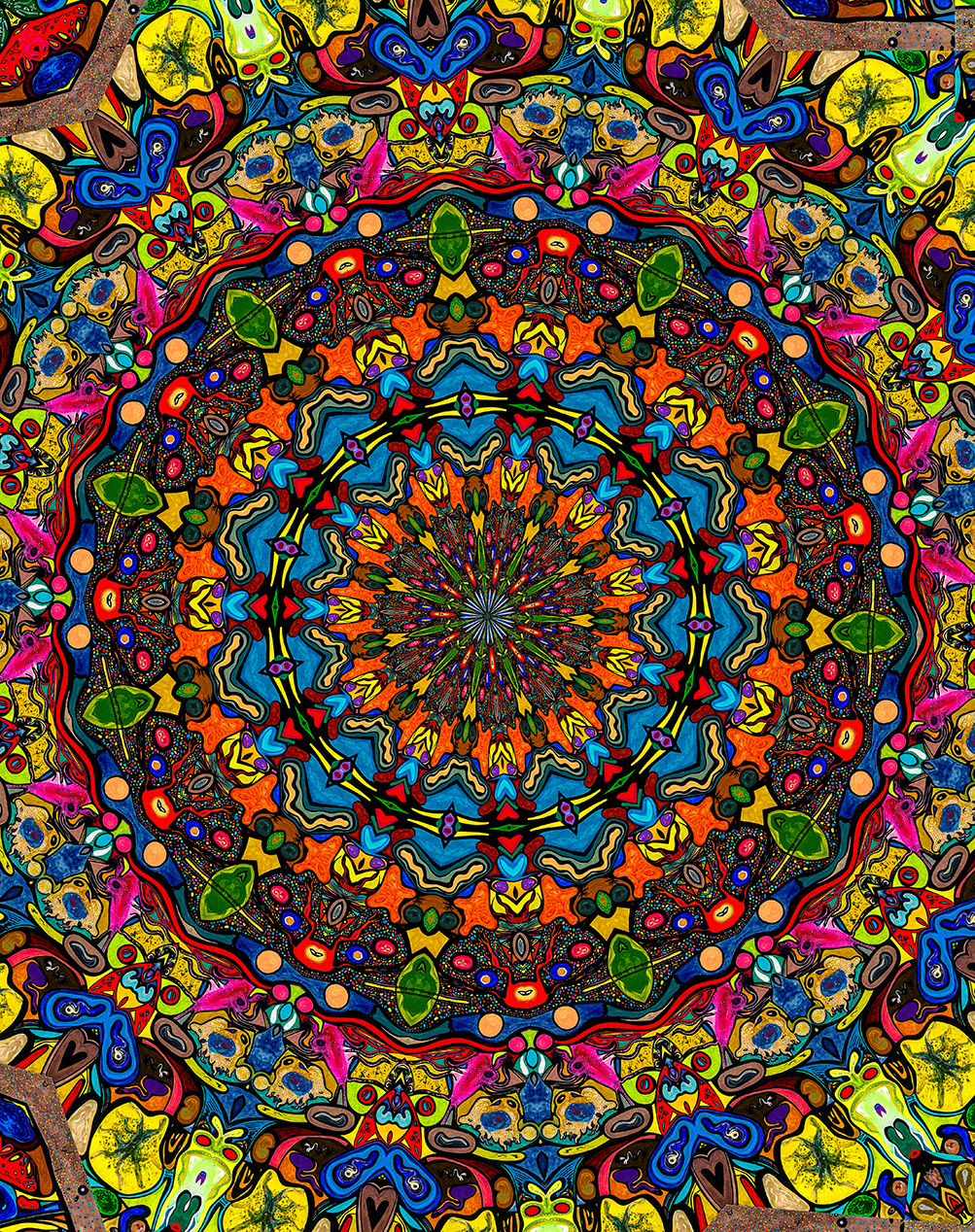 Digitally Modified Original Abstract Painting By Peter Smolenski
