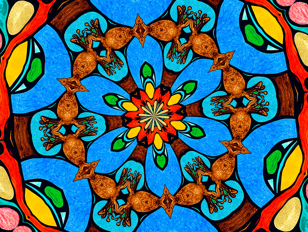 Digitally Modified Original Abstract Painting By Peter Smolenski