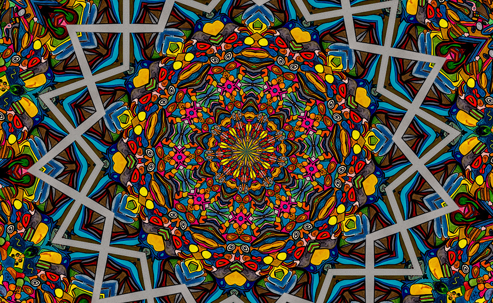 Digitally Modified Original Abstract Painting By Peter Smolenski