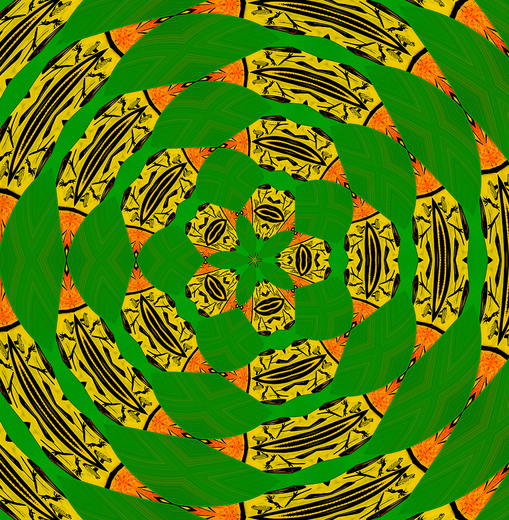 Digitally Modified Original Abstract Painting By Peter Smolenski
