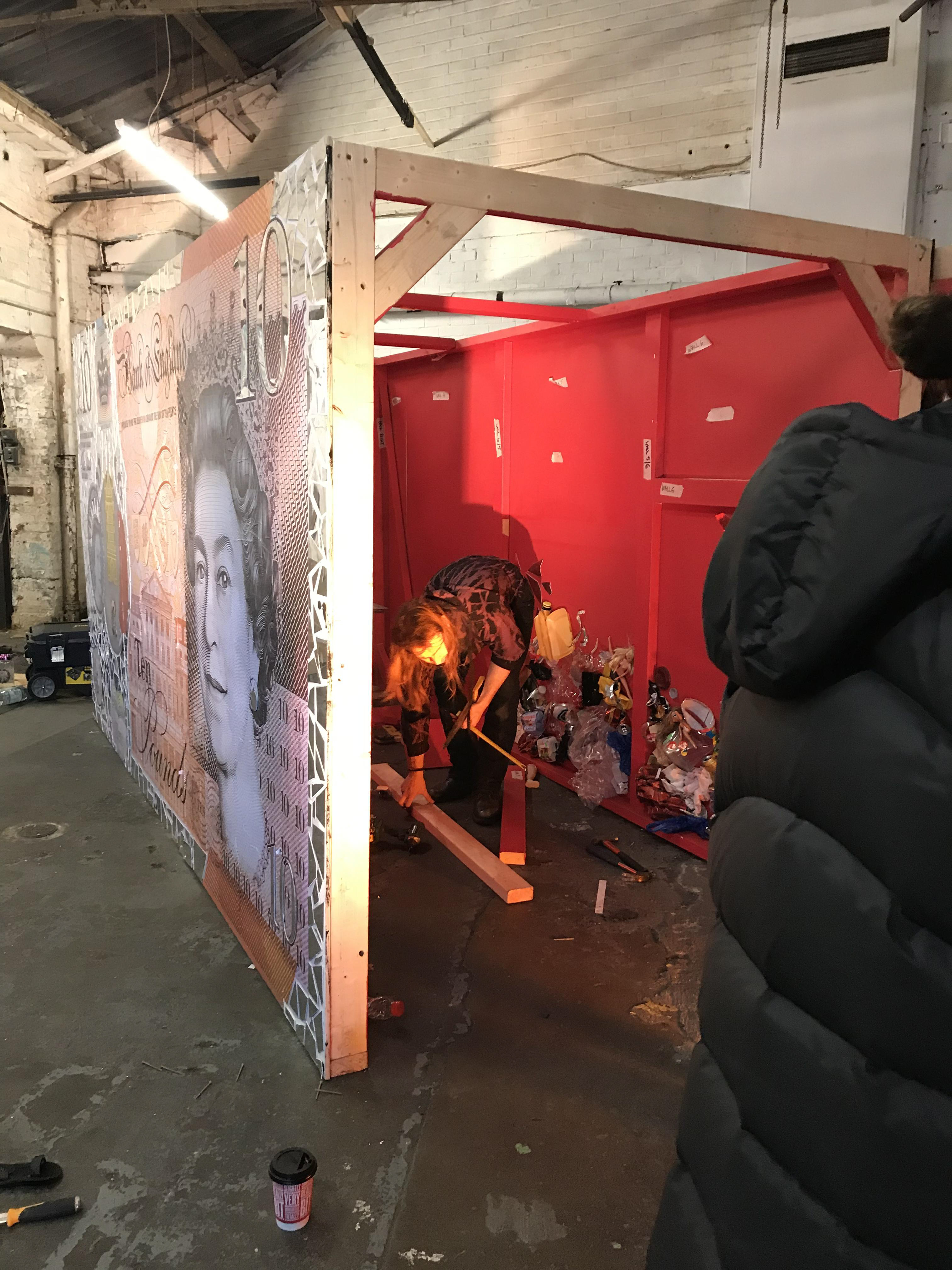 Shame Installation - Anamorphic Wave exhibition held at The Ugly Duck