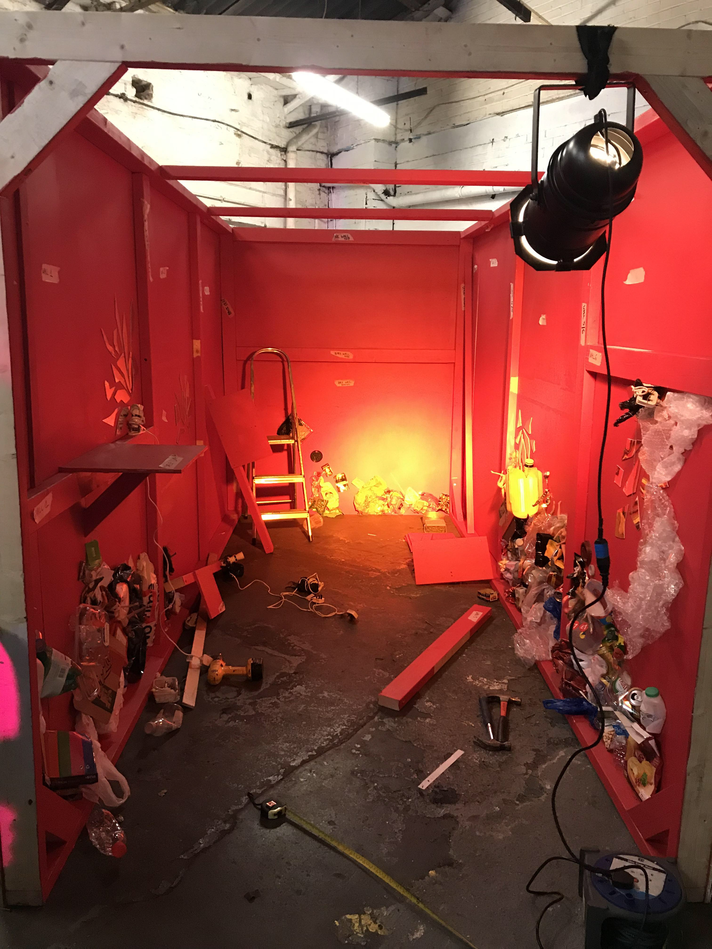 Shame Installation - Anamorphic Wave exhibition held at The Ugly Duck