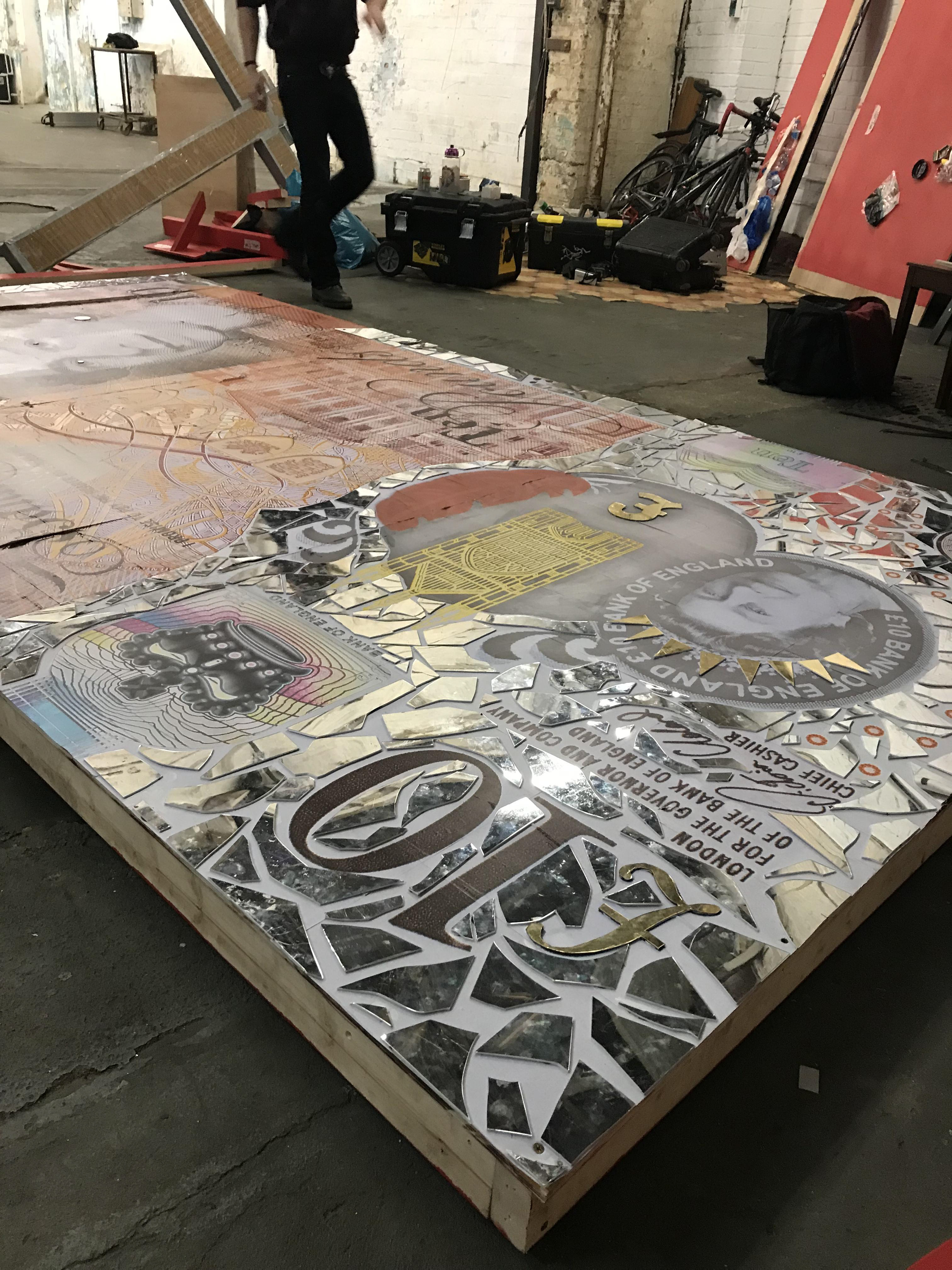 Shame Installation - Anamorphic Wave exhibition held at The Ugly Duck