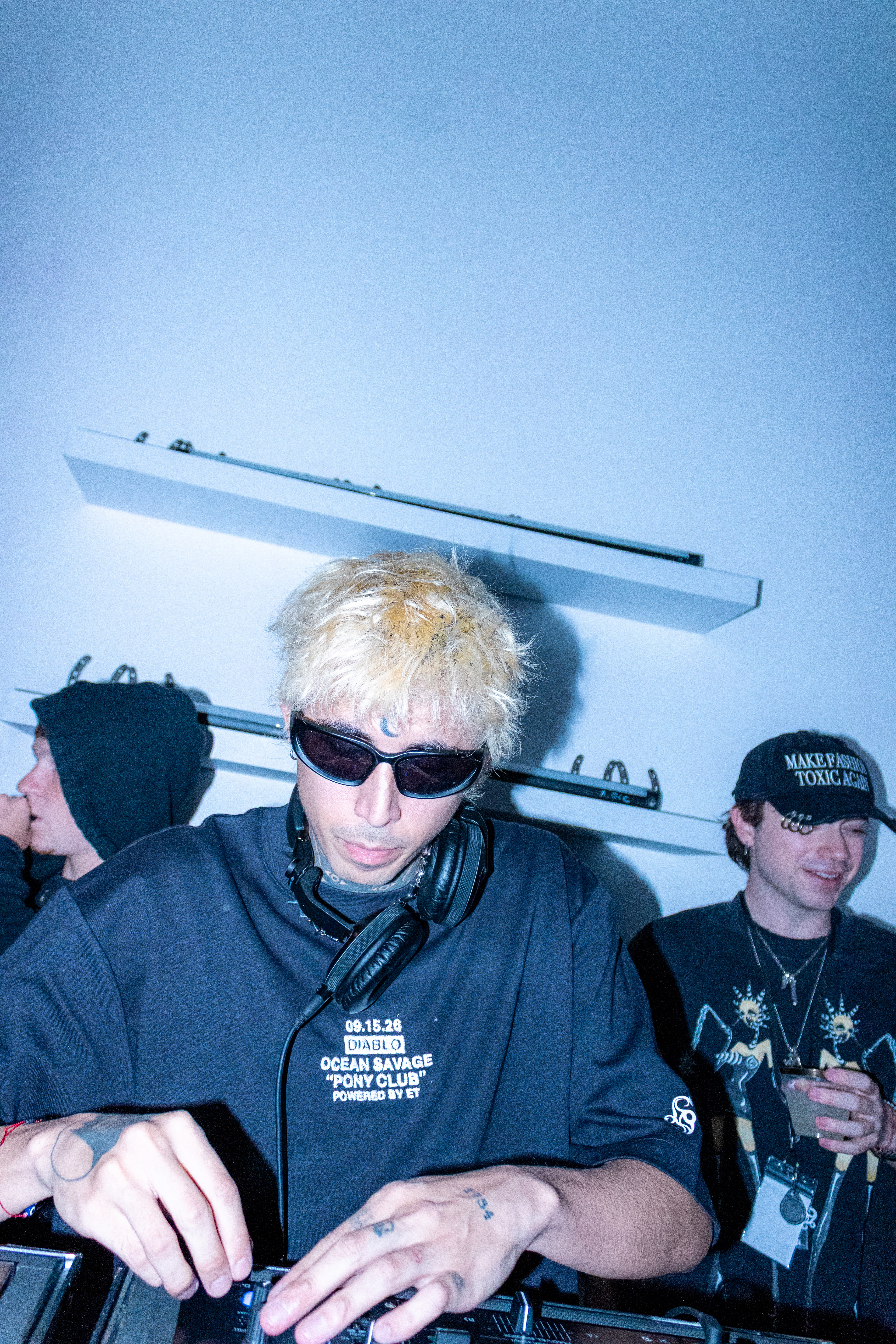 DJ performing at the Ocean Savage PONY CLUB event during New York Fashion Week 2026 in New York City, photographed by Sweetheartserge / Veles.dll.