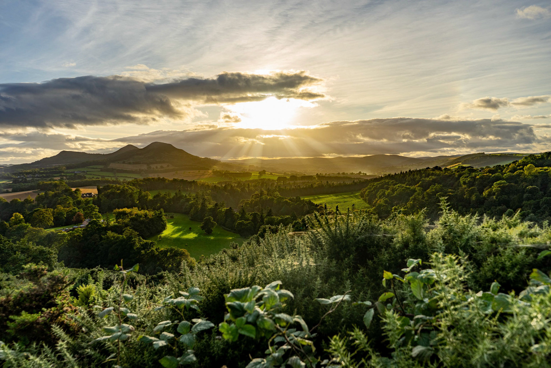 At the border between England and Scotland.