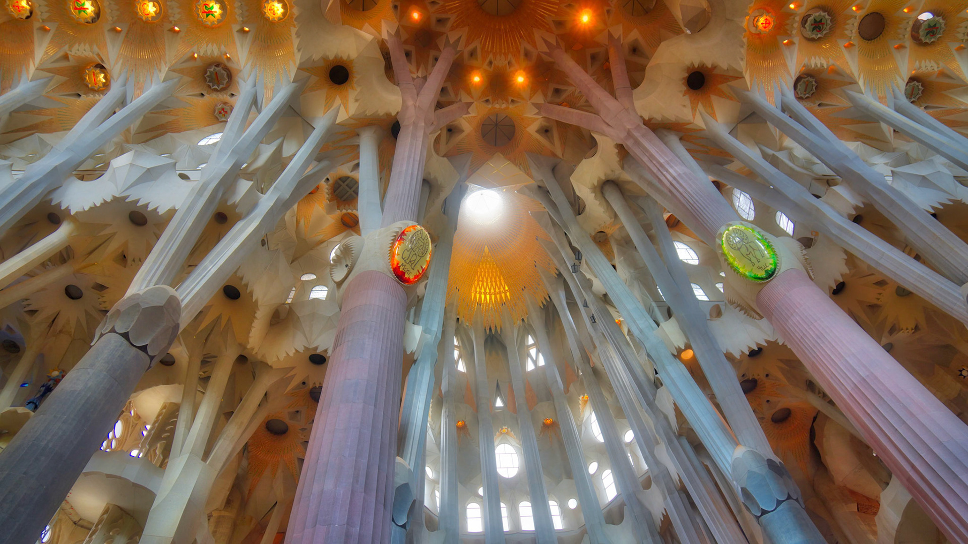 Inside La Sagrada Familia, Barcelona