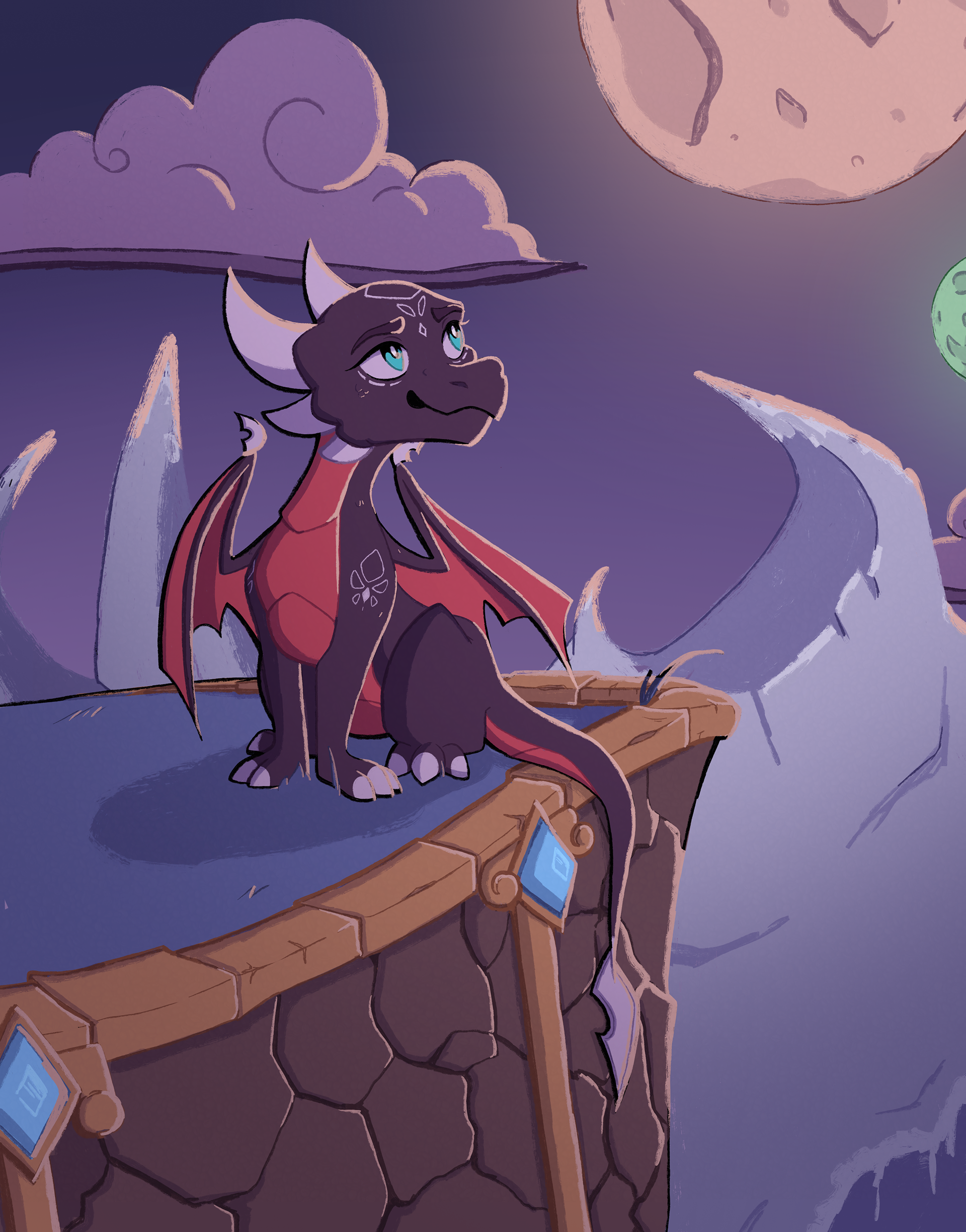 Moonlit Perch Cynder (Spyro)
