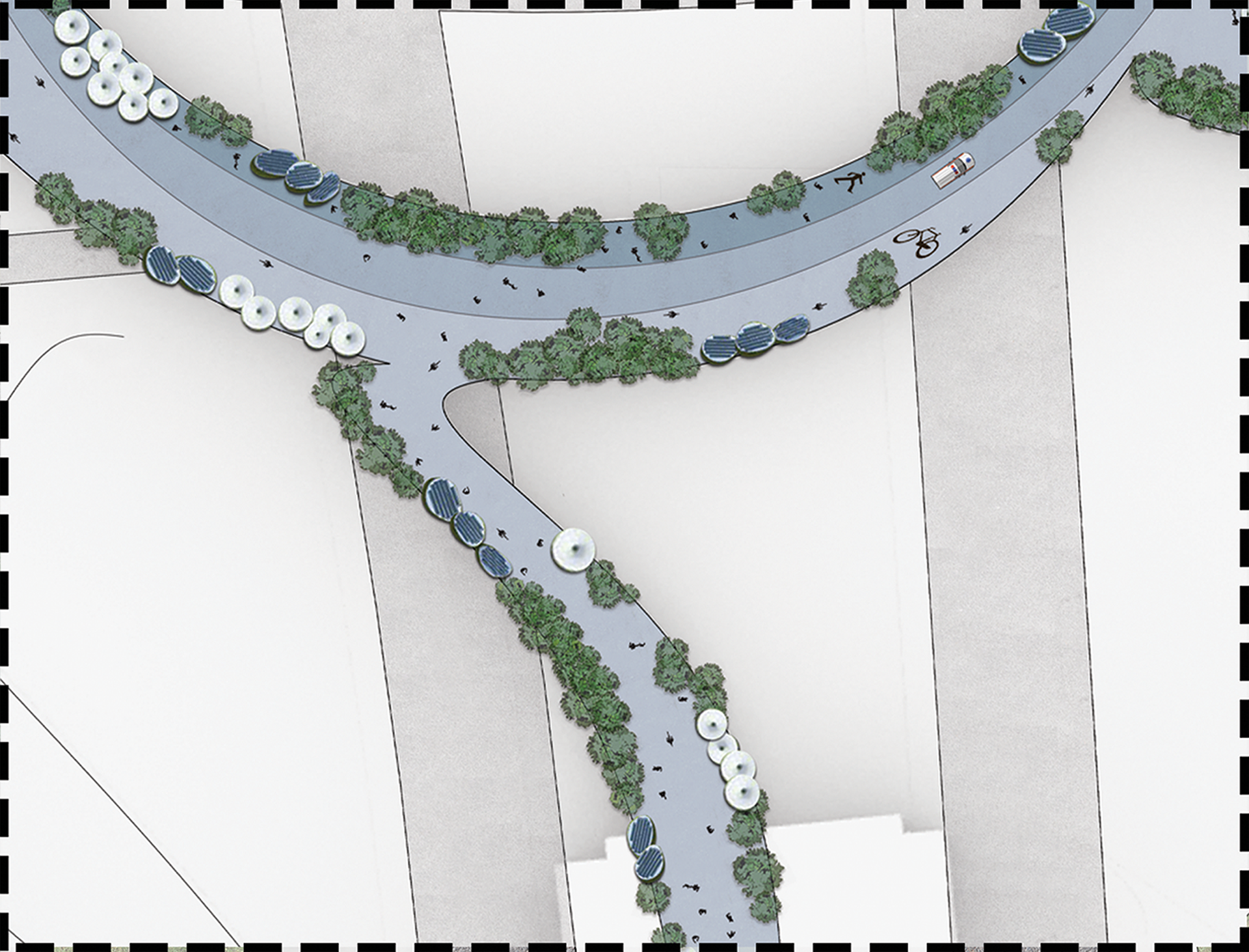 Site Plan: Downtown Connection | Scale: 1/16" = 1"