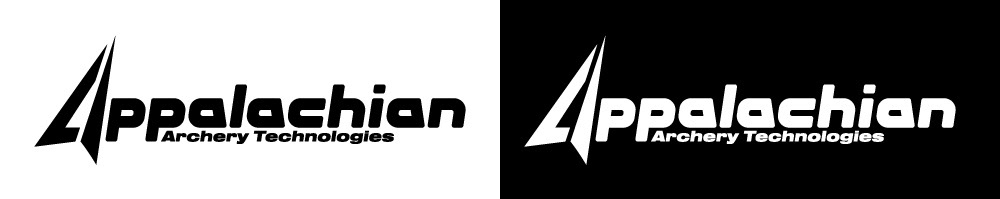 Full logo on black and white