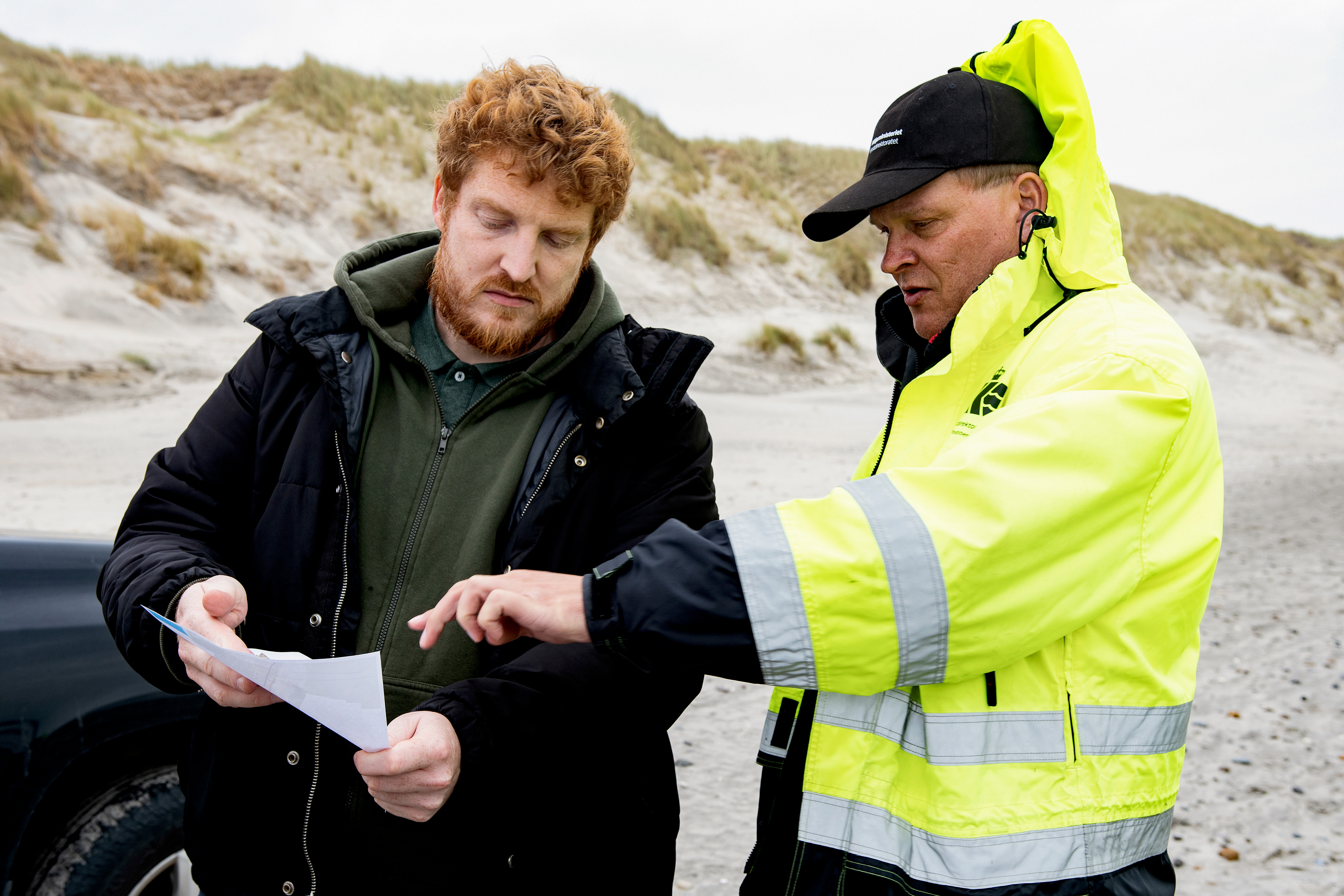 Preparing Beach feeding on the North Sea