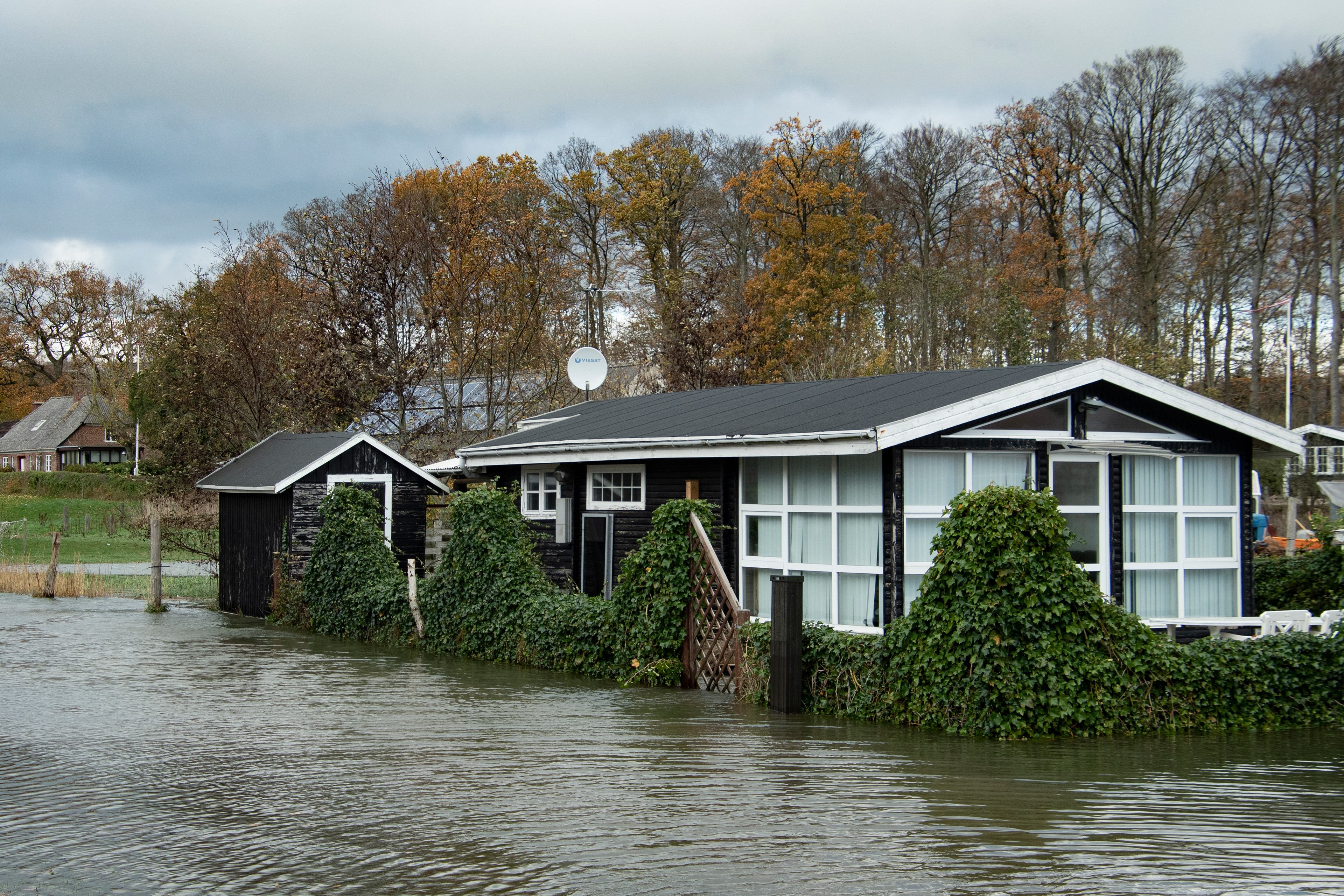 Flood in Kelstrup South Denmark Dec. 2022