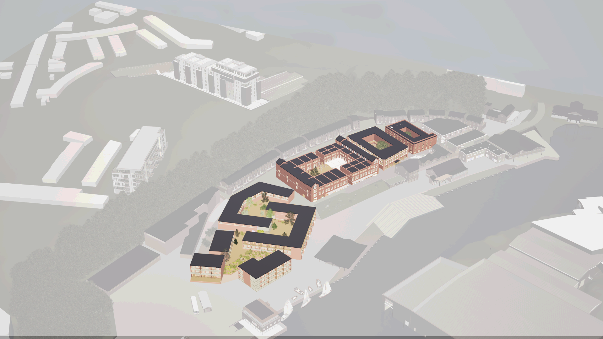 Render for housing strategy (courtyards)