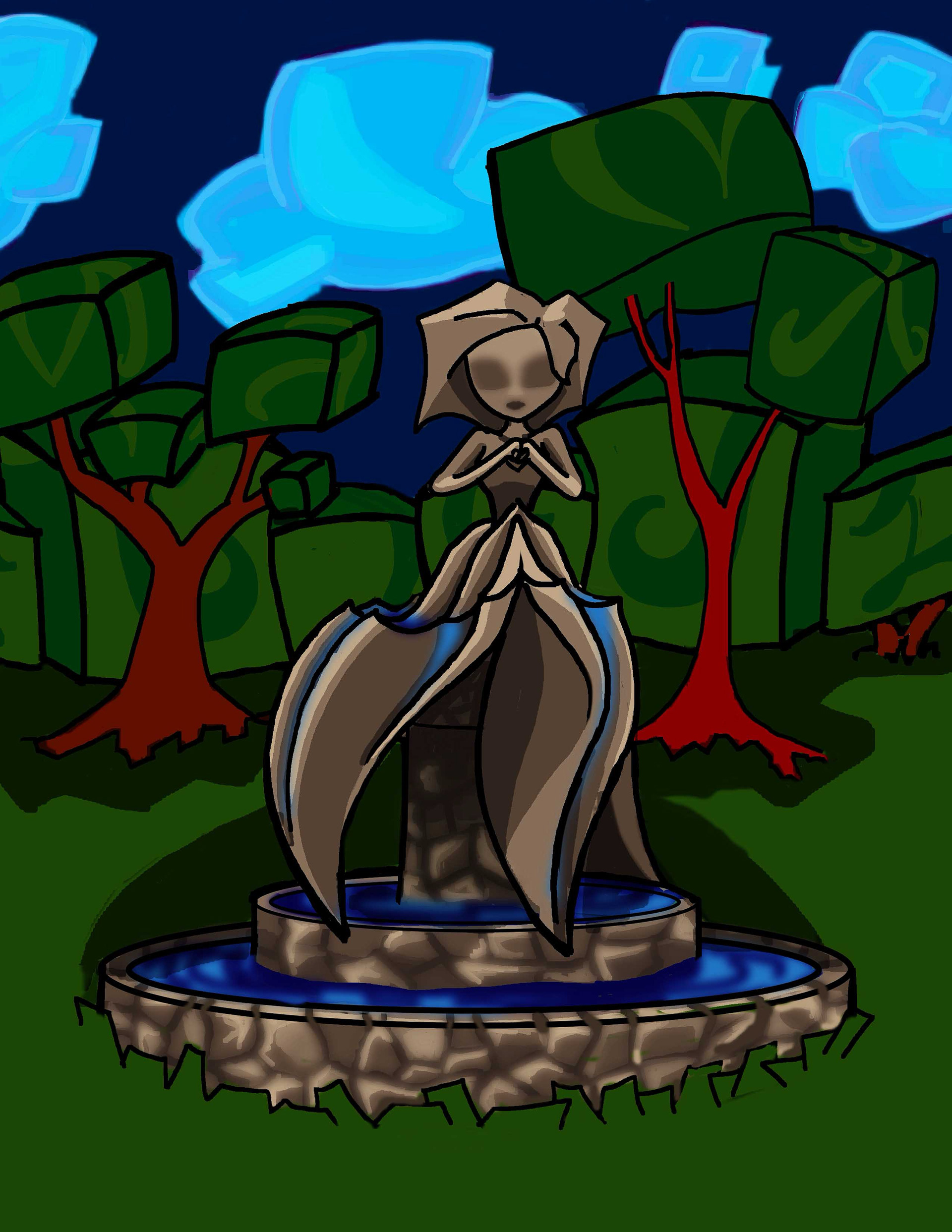 Rose's Fountain from Hope Falls