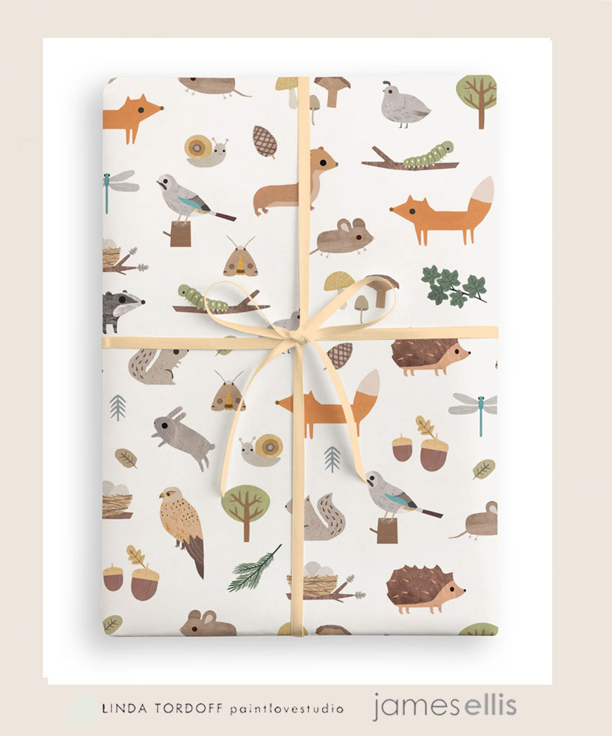 Woodland gift wrap - James Ellis