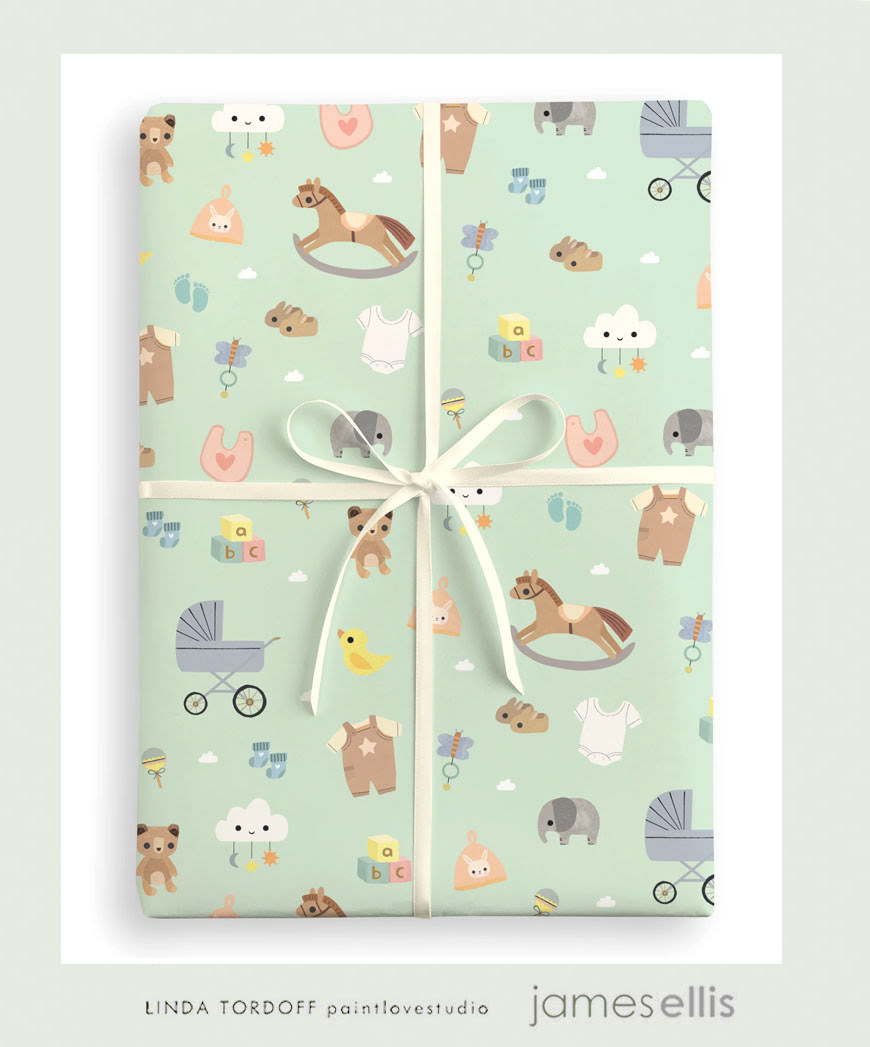Baby gift wrap - James Ellis