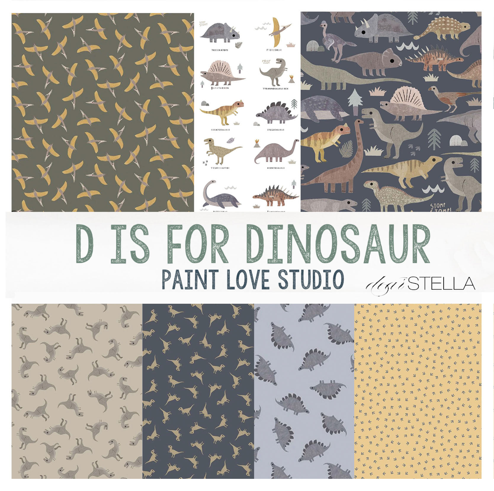 D is for Dinosaur collection - Dear Stella
