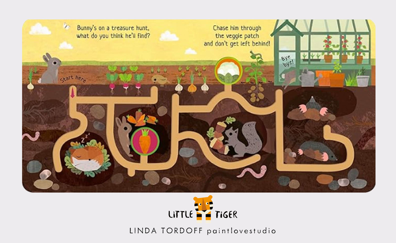 Spread from Can You Catch the Bunny