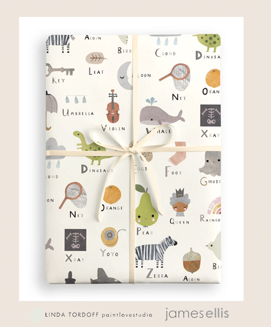Alphabet gift wrap - James Ellis