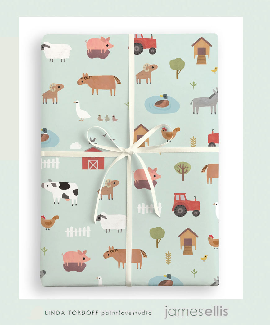 Farm gift wrap - James Ellis