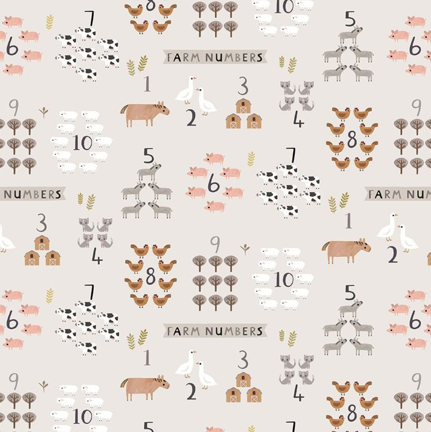 Farm Numbers print - Dear Stella