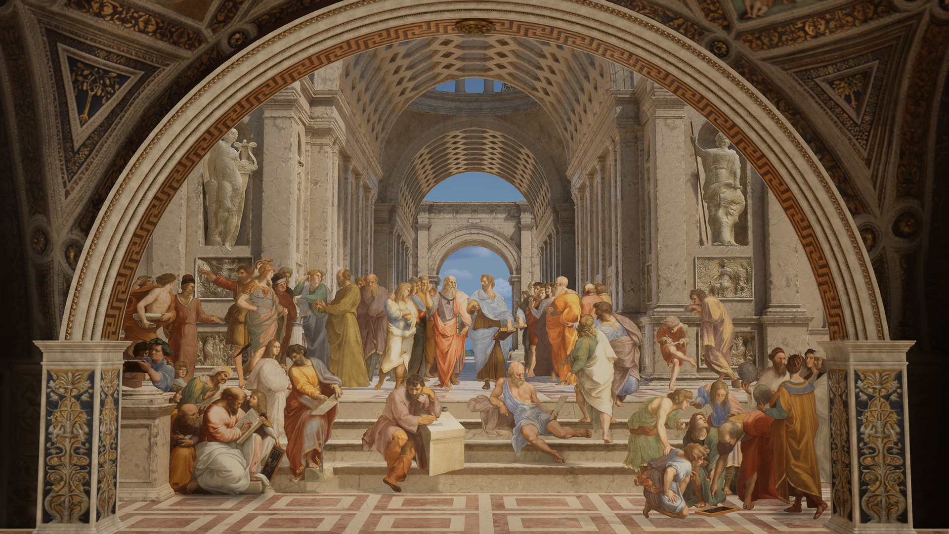 3D Model of Raphael's Painting