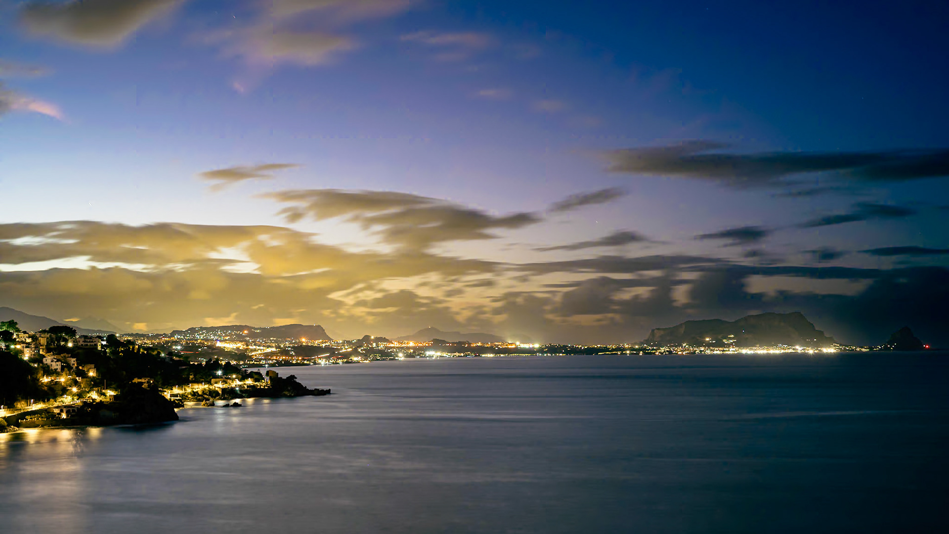 Bagheria at night