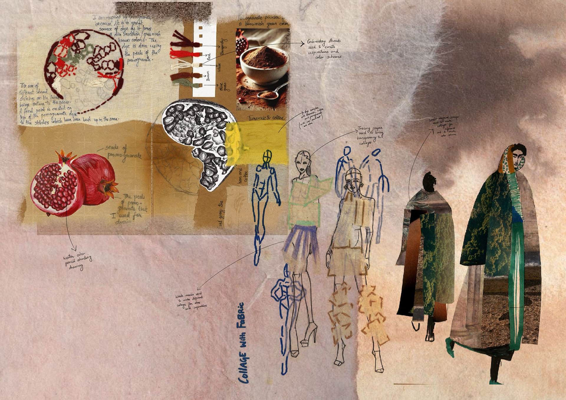 DYE AND COLLAGE