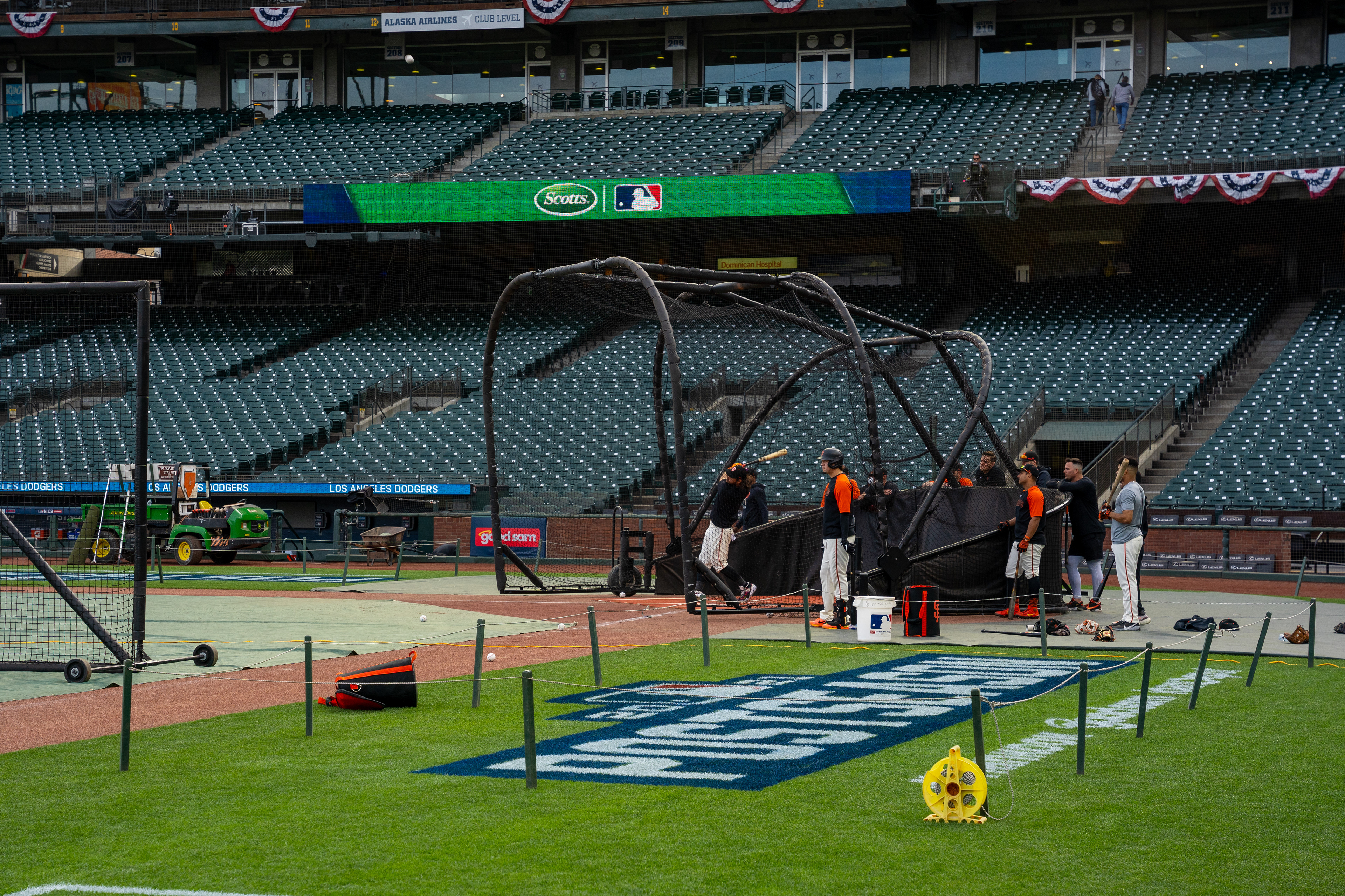 San Francisco Giants' hitting workout.
