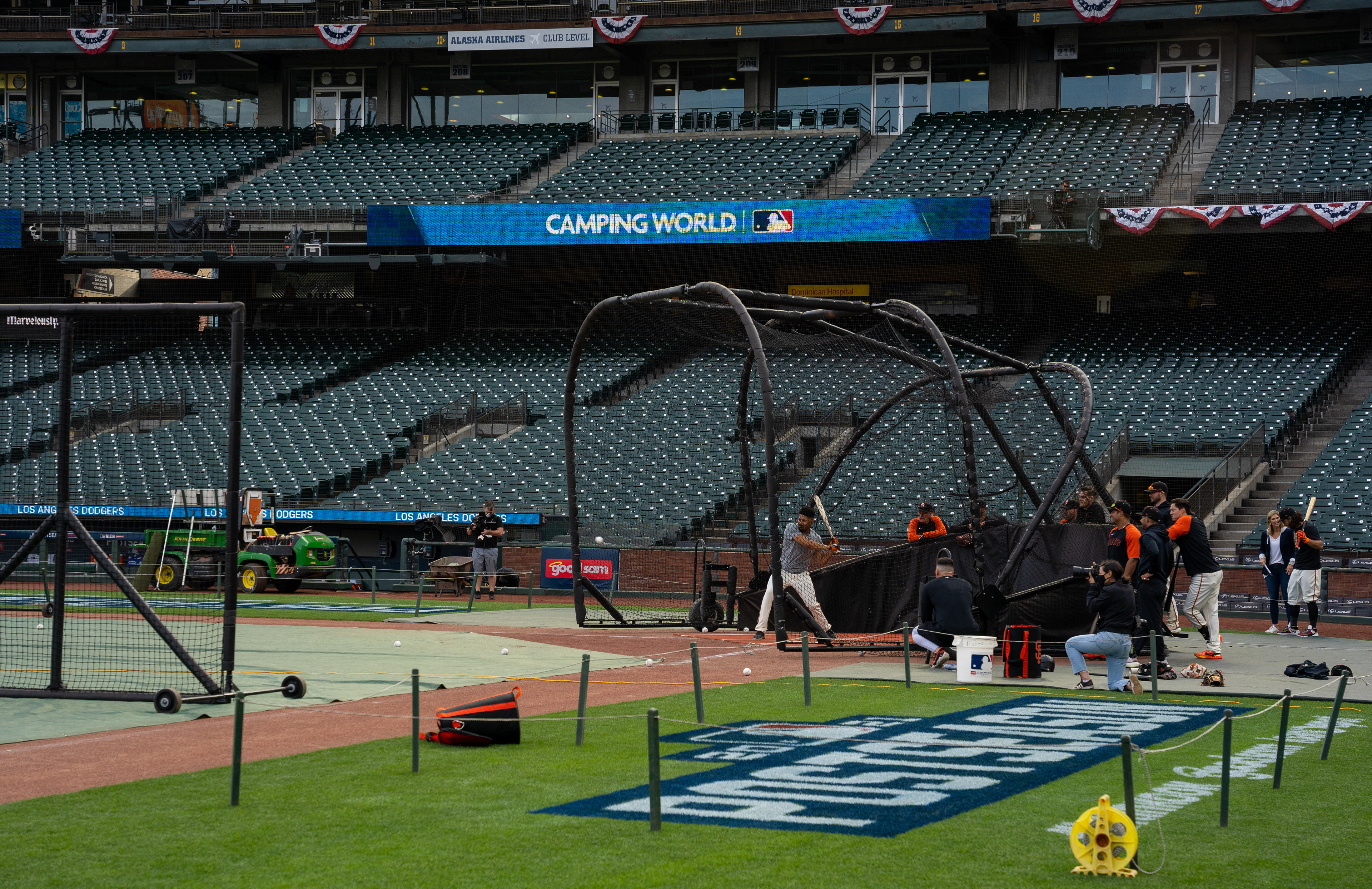 San Francisco Giants' hitting workout.