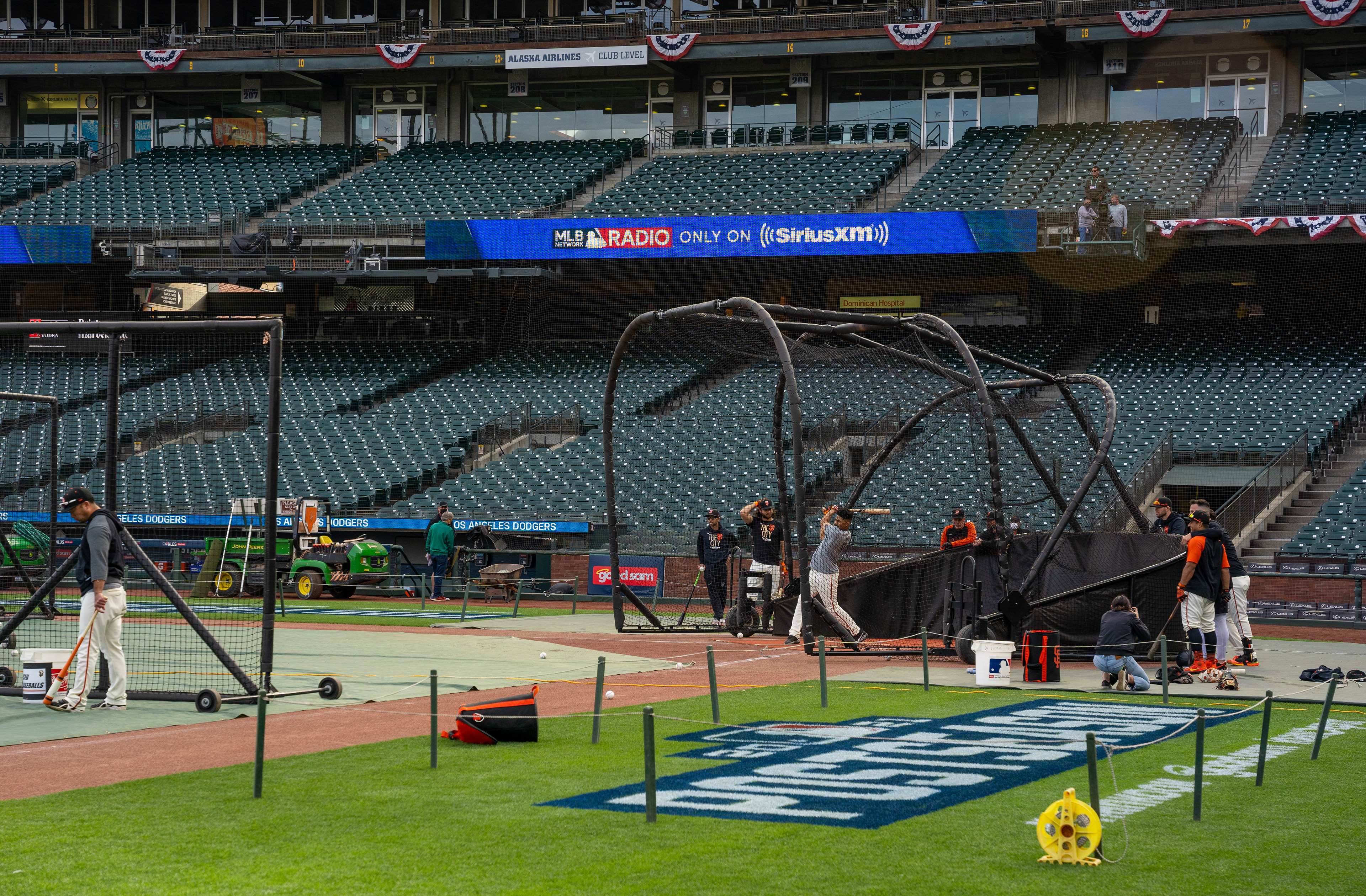 San Francisco Giants' hitting workout.