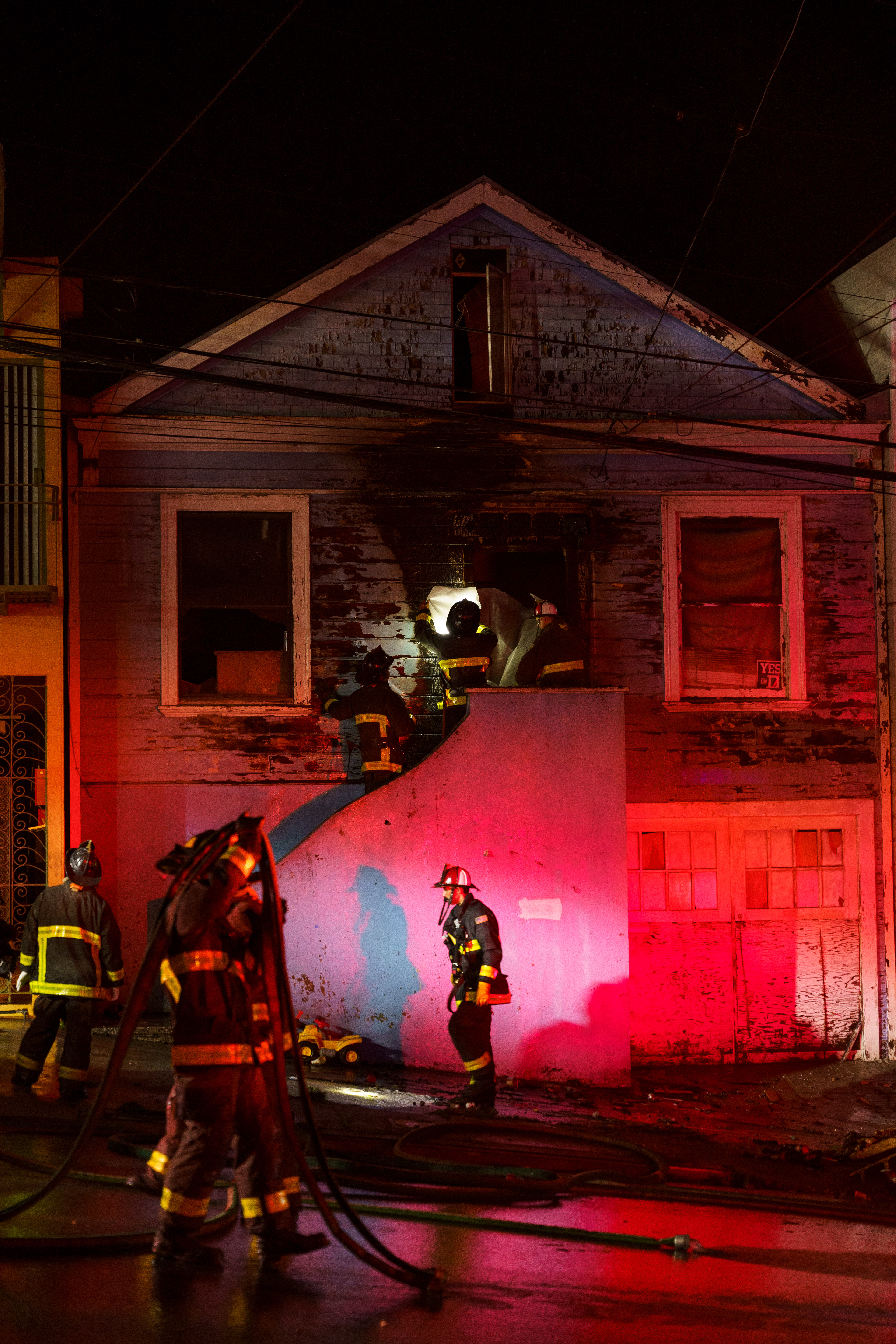 A fire erupted at 146 Missouri Street on Christmas Day, inside a house overstuffed with possessions.