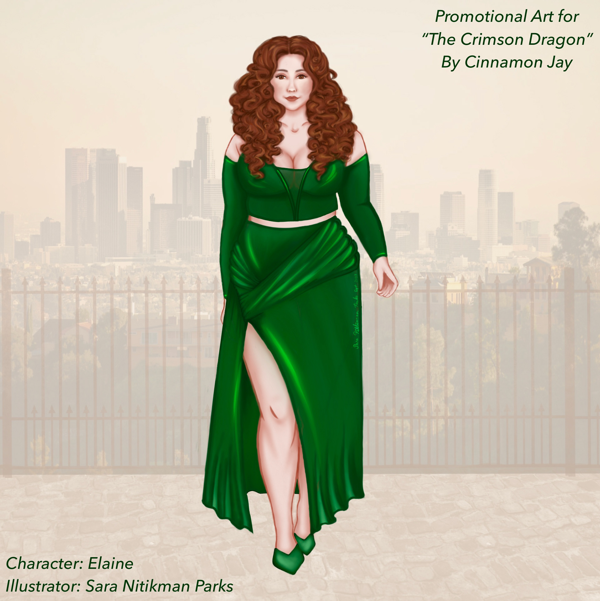 Elaine: A Main Character from The Crimson Dragon by Cinnamon Jay