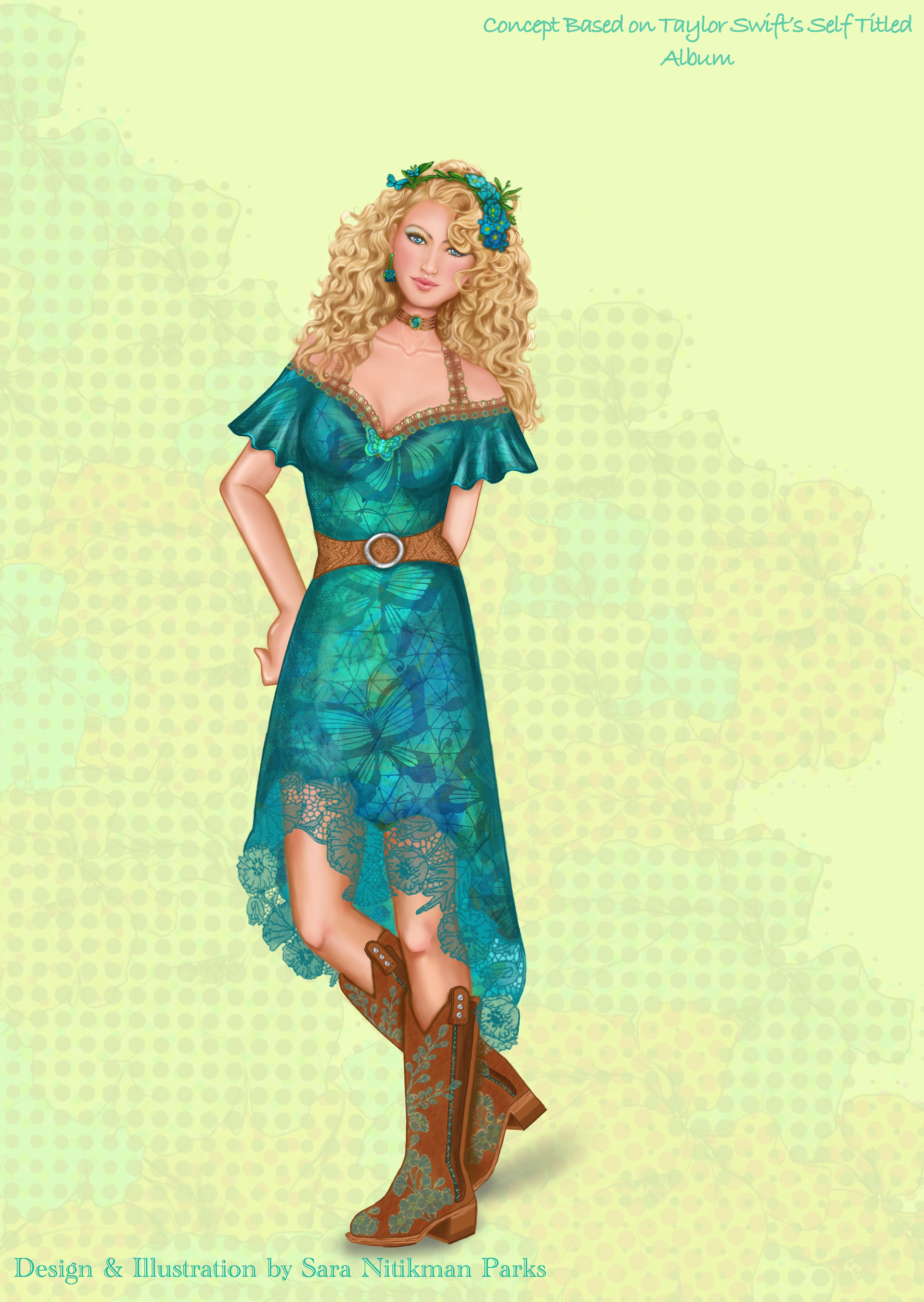 Costume Concept Art Based on Taylor's Debut Album