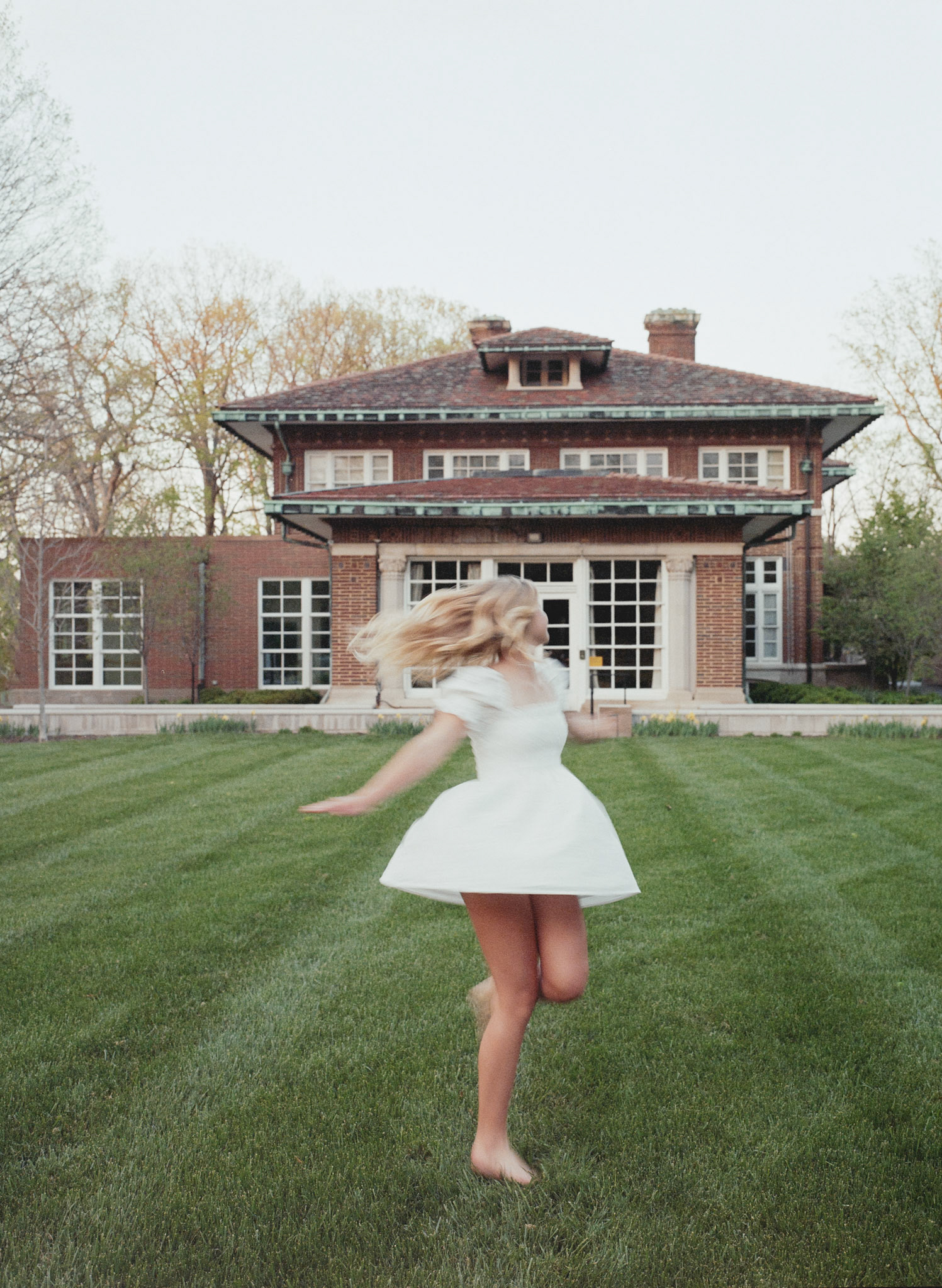 White Girl Frolicking