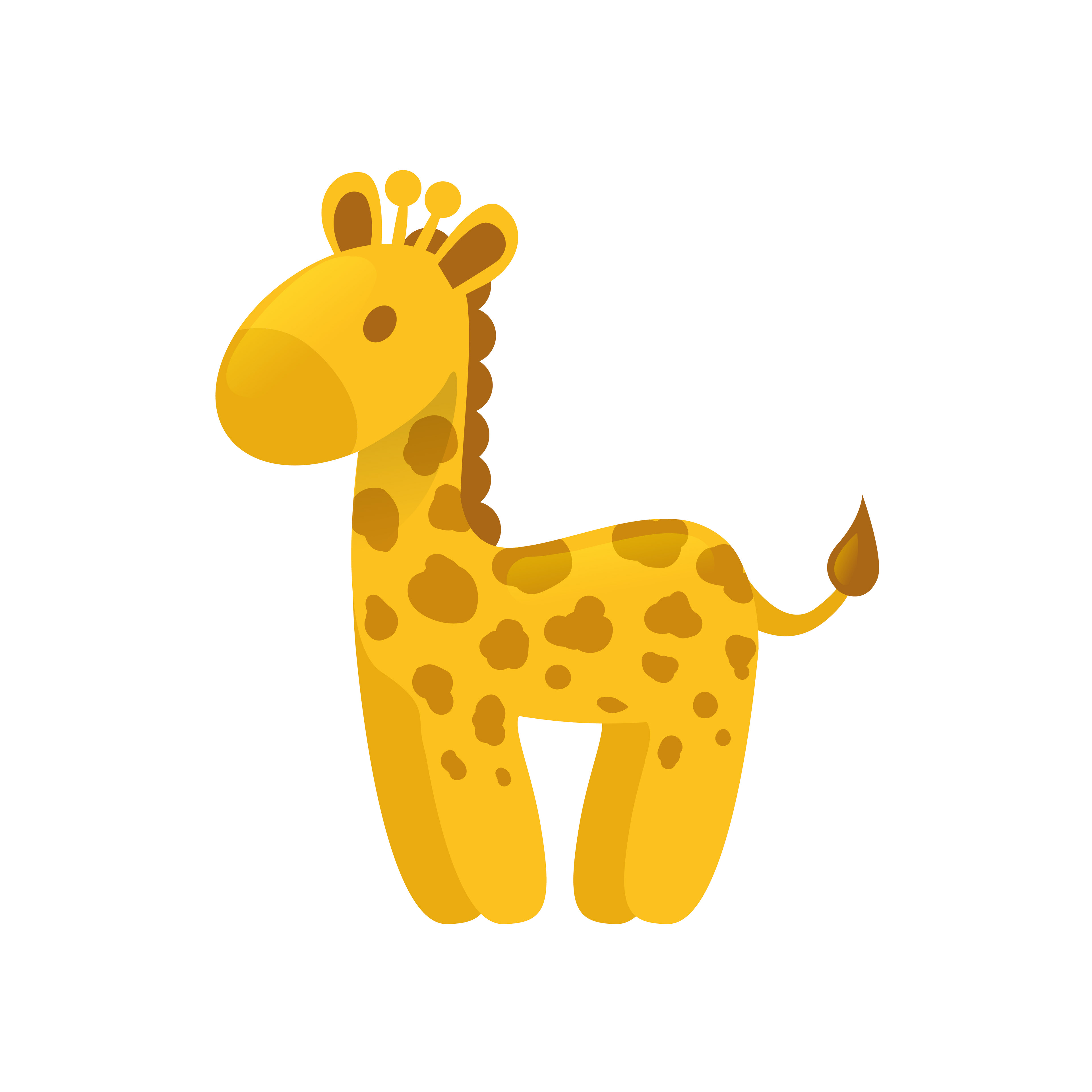 Another Sketch and vector experiment - balloon giraffe