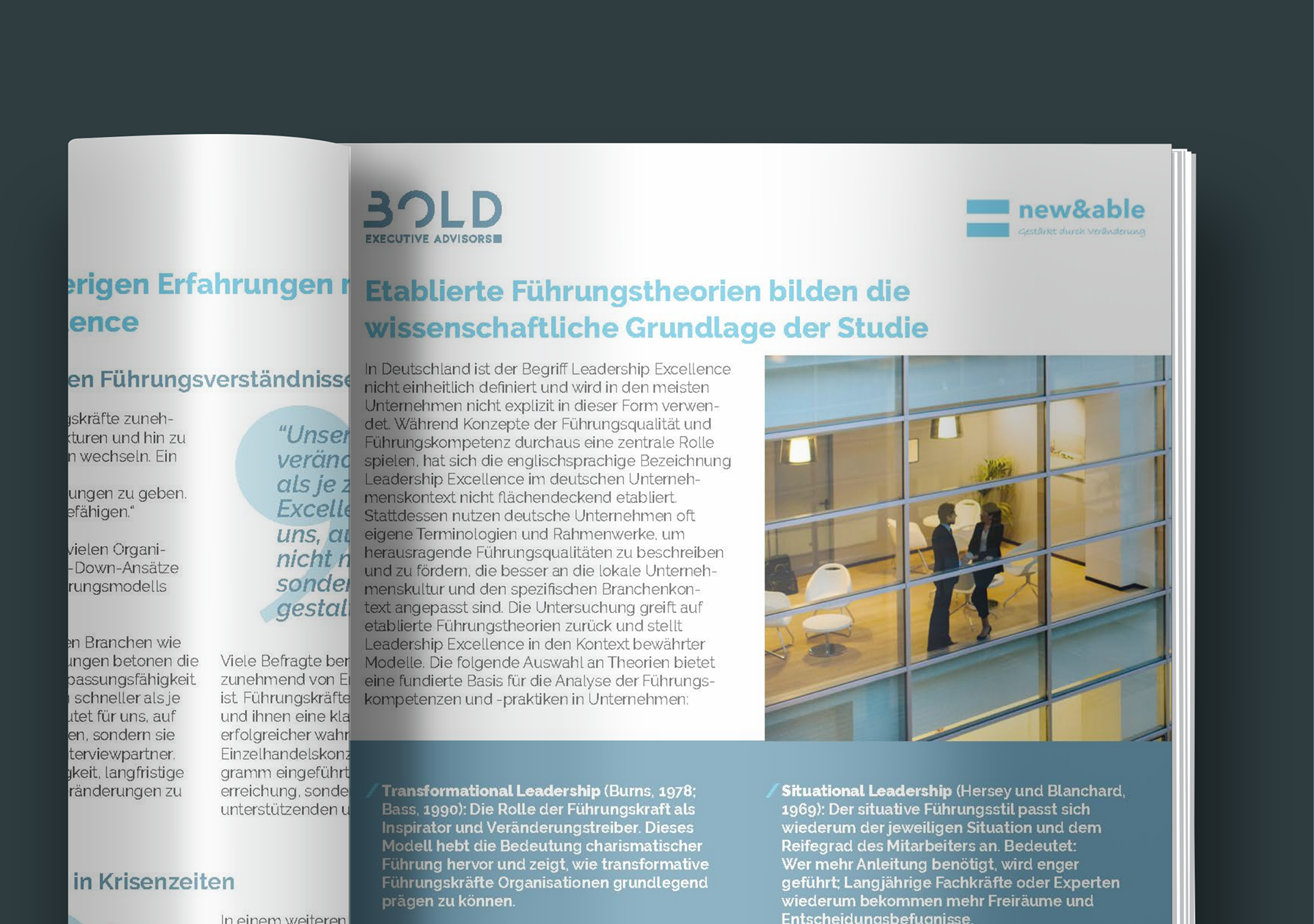 corporate whitepaper typography blue branding
