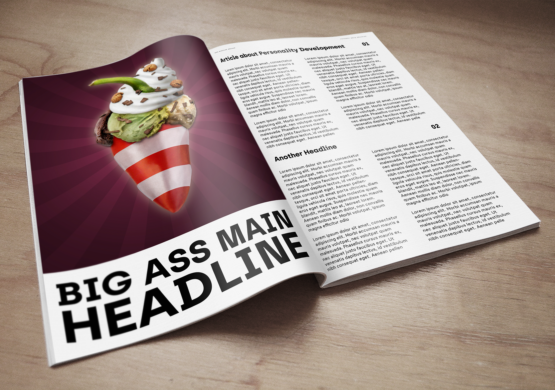 Example for use of Composites as illustrative editorial in a mag