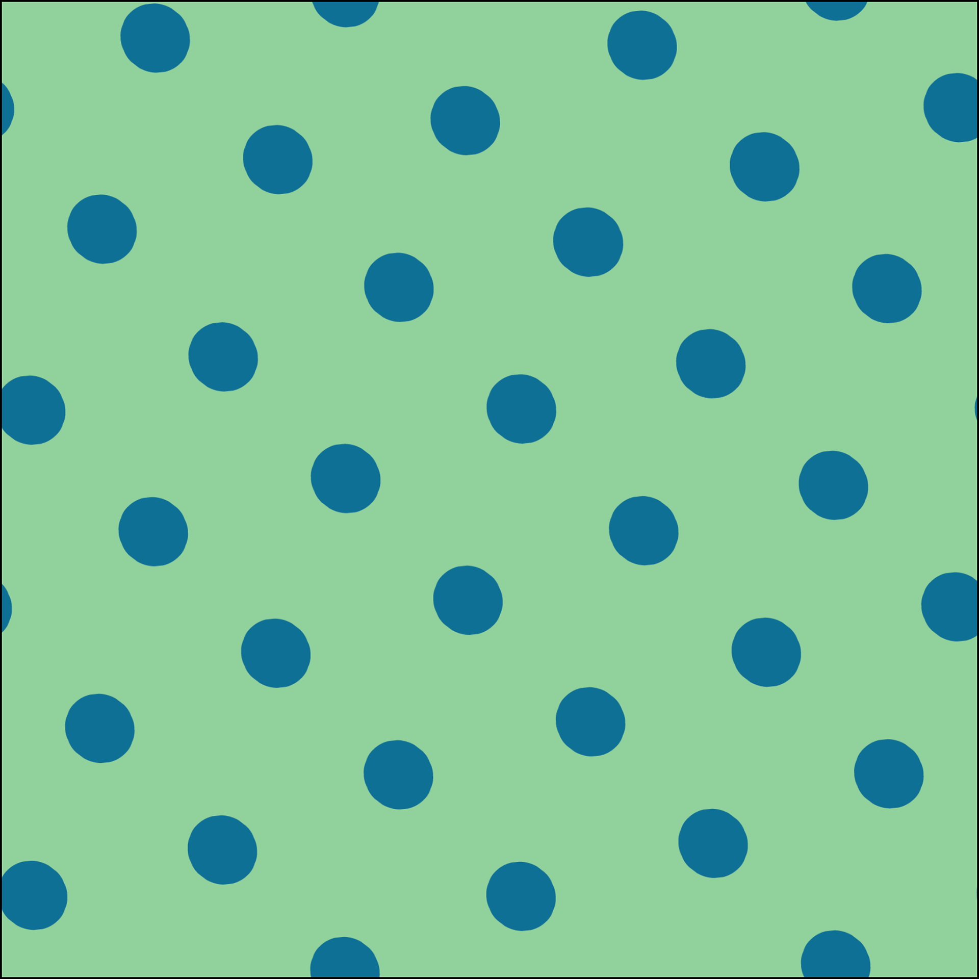 Polka in mint blue