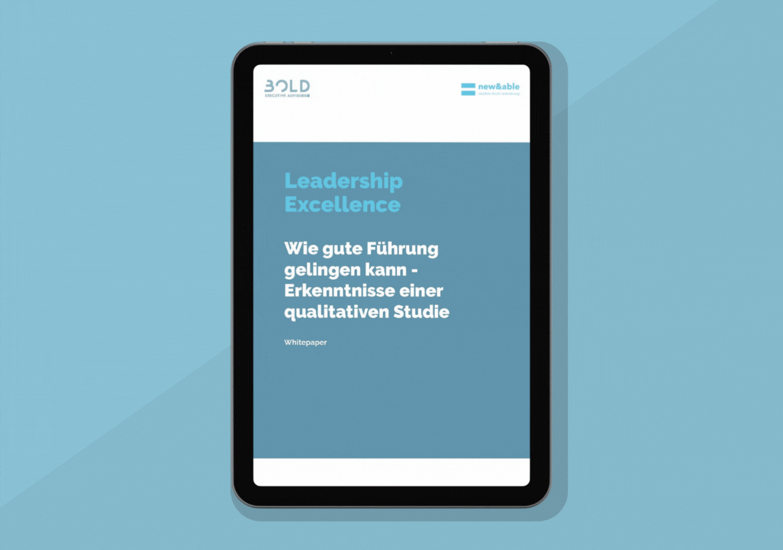 b2b report layout infographic leadership study