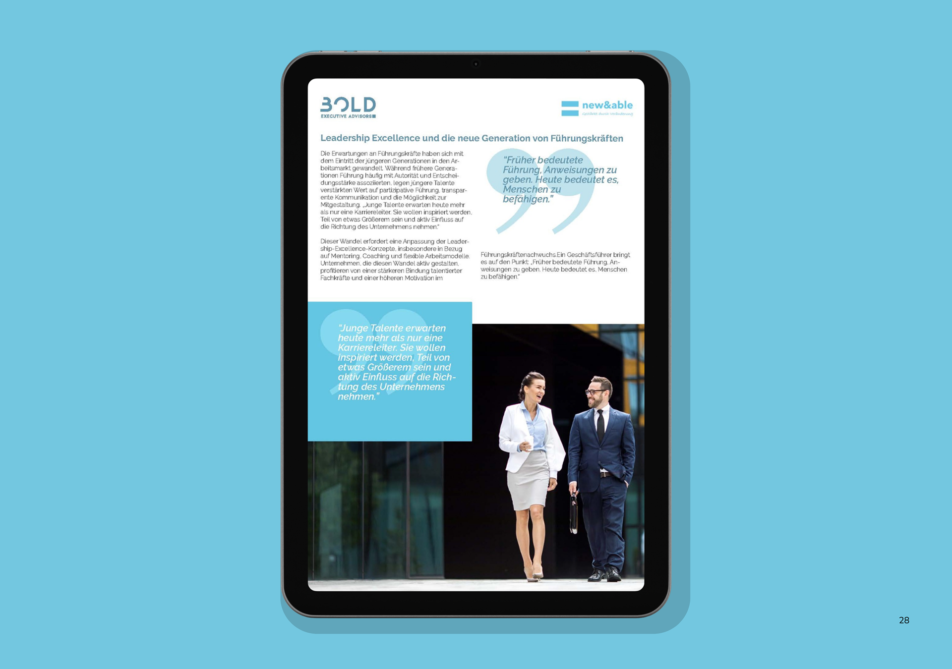 b2b report layout infographic leadership study