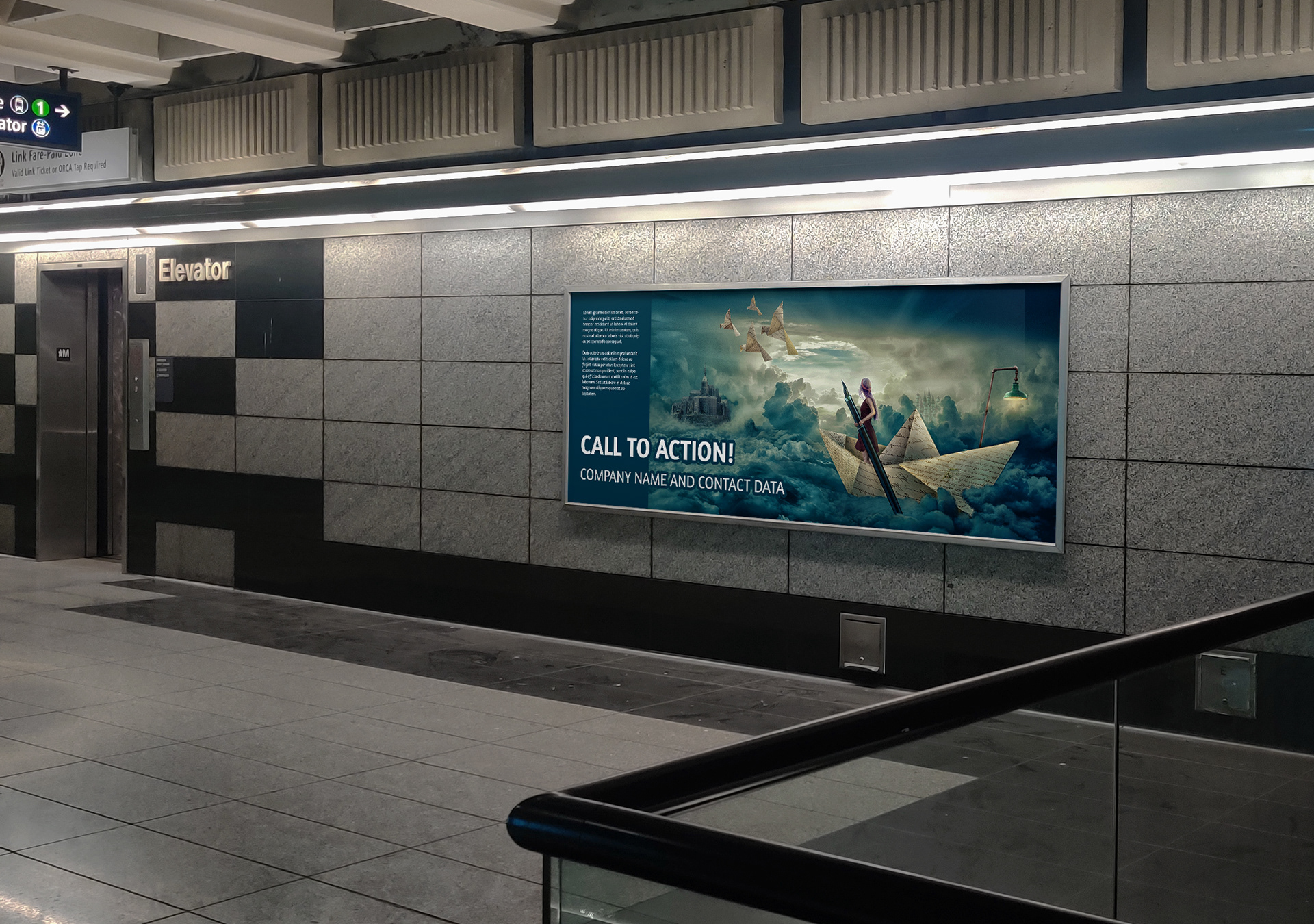 Example for how to use a composite as promotional ad eye catcher