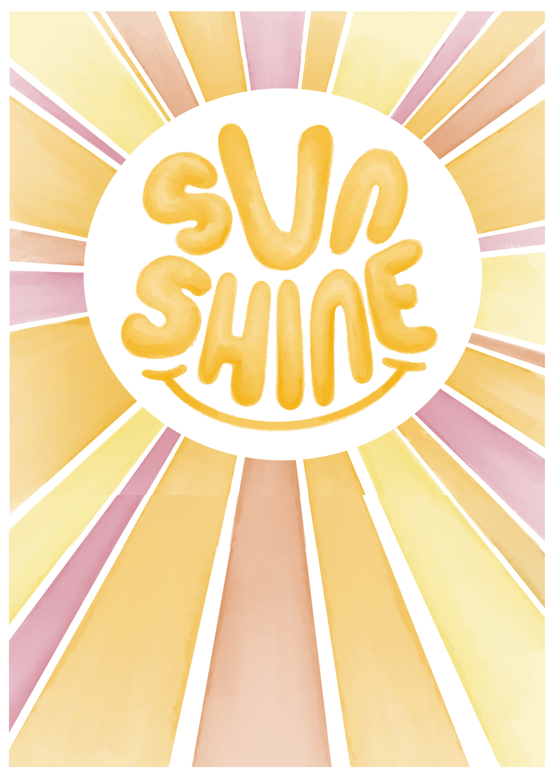 Card design with a happy sunshiny mood, perfect for spring or summer